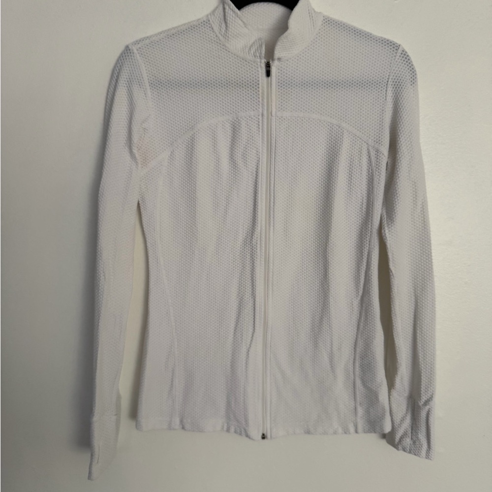 Trac White Textured Jacket